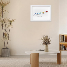 Carica l'immagine nel visualizzatore di Gallery, MeerglasLiebe™ - Quadro da parete fatto a mano con vero vetro marino