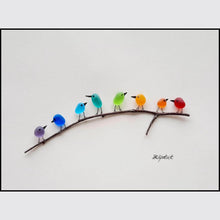 Carica l'immagine nel visualizzatore di Gallery, MeerglasLiebe™ - Quadro da parete fatto a mano con vero vetro marino