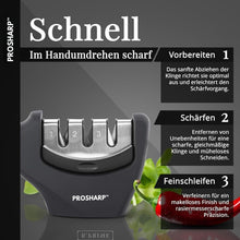 Lade das Bild in den Galerie-Viewer, ProSharp - professioneller, Keramikstein-Messerschärfer mit 3 Stufen