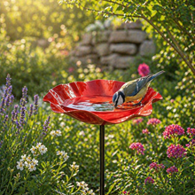Carica l'immagine nel visualizzatore di Gallery, Fiori per uccelli - Abbeveratoio per uccelli a forma di fiore | Set da 2