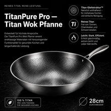Lade das Bild in den Galerie-Viewer, TitanPure Pro – Beschichtungsfreie Wok-Pfanne ohne PFAS & PTFE
