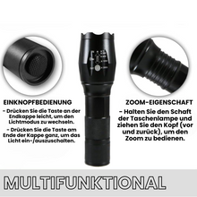 Lade das Bild in den Galerie-Viewer, Lumen Pro - taktische Taschenlampe für pure Helligkeit und Sicherheit