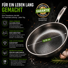 Lade das Bild in den Galerie-Viewer, TitanPur Pro – Beschichtungsfreie Titanpfanne ohne PFAS &amp; PTFE | 28 cm