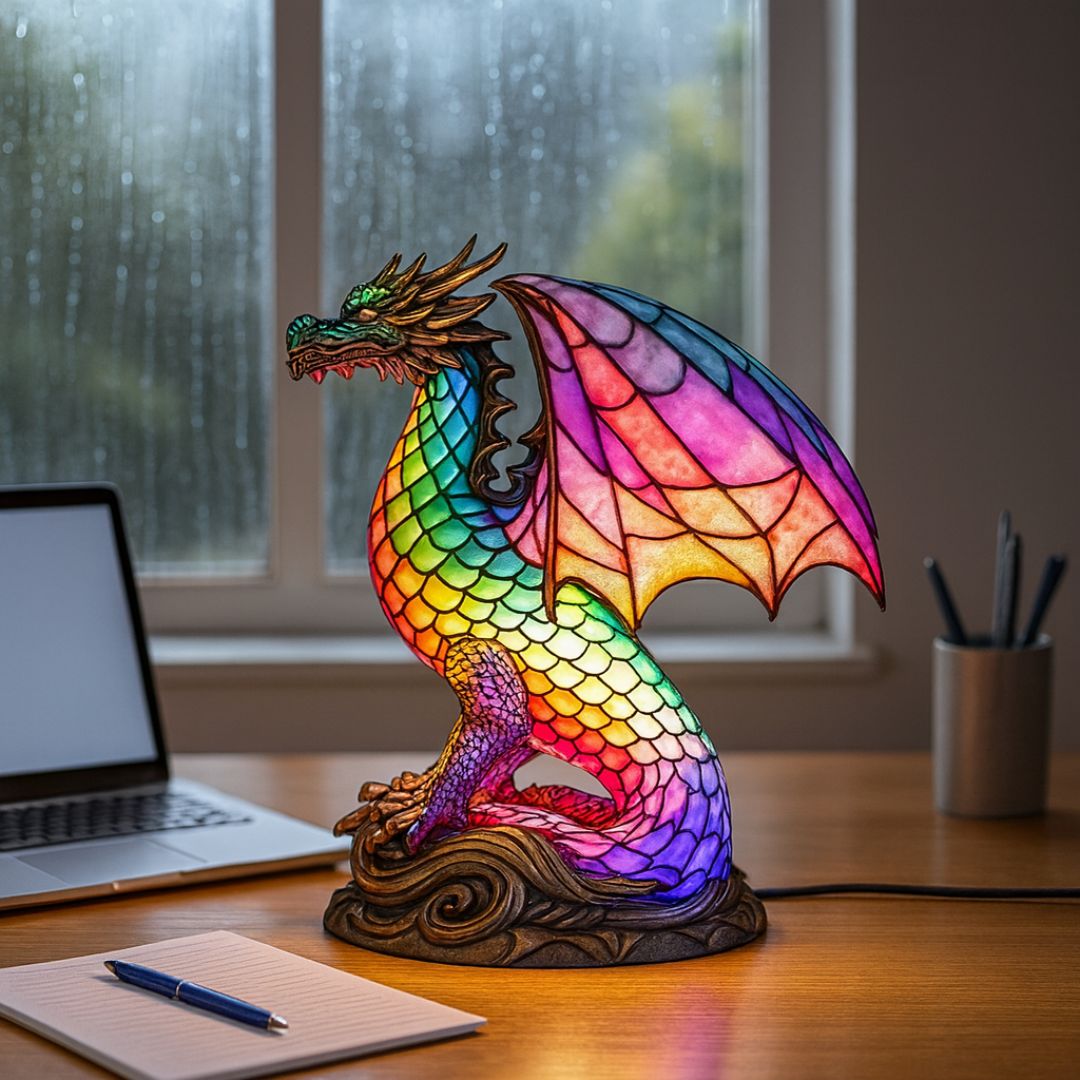LeuchtDrache - lampada fatta a mano che fa brillare i cuori