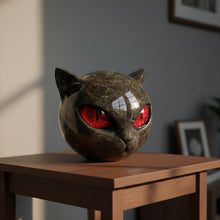 Lade das Bild in den Galerie-Viewer, Mystica – Die schwarze Wächterkatze aus Stein
