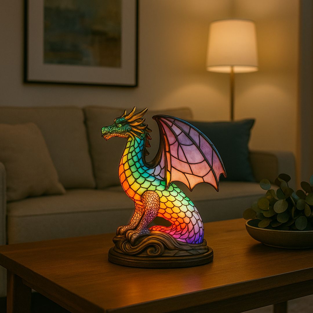 LeuchtDrache - lampada fatta a mano che fa brillare i cuori