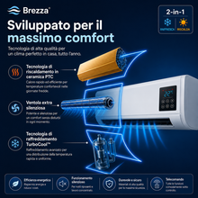Lade das Bild in den Galerie-Viewer, Brezza Pro – Condizionatore Portatile &amp; Riscaldatore senza Installazione | 2-in-1