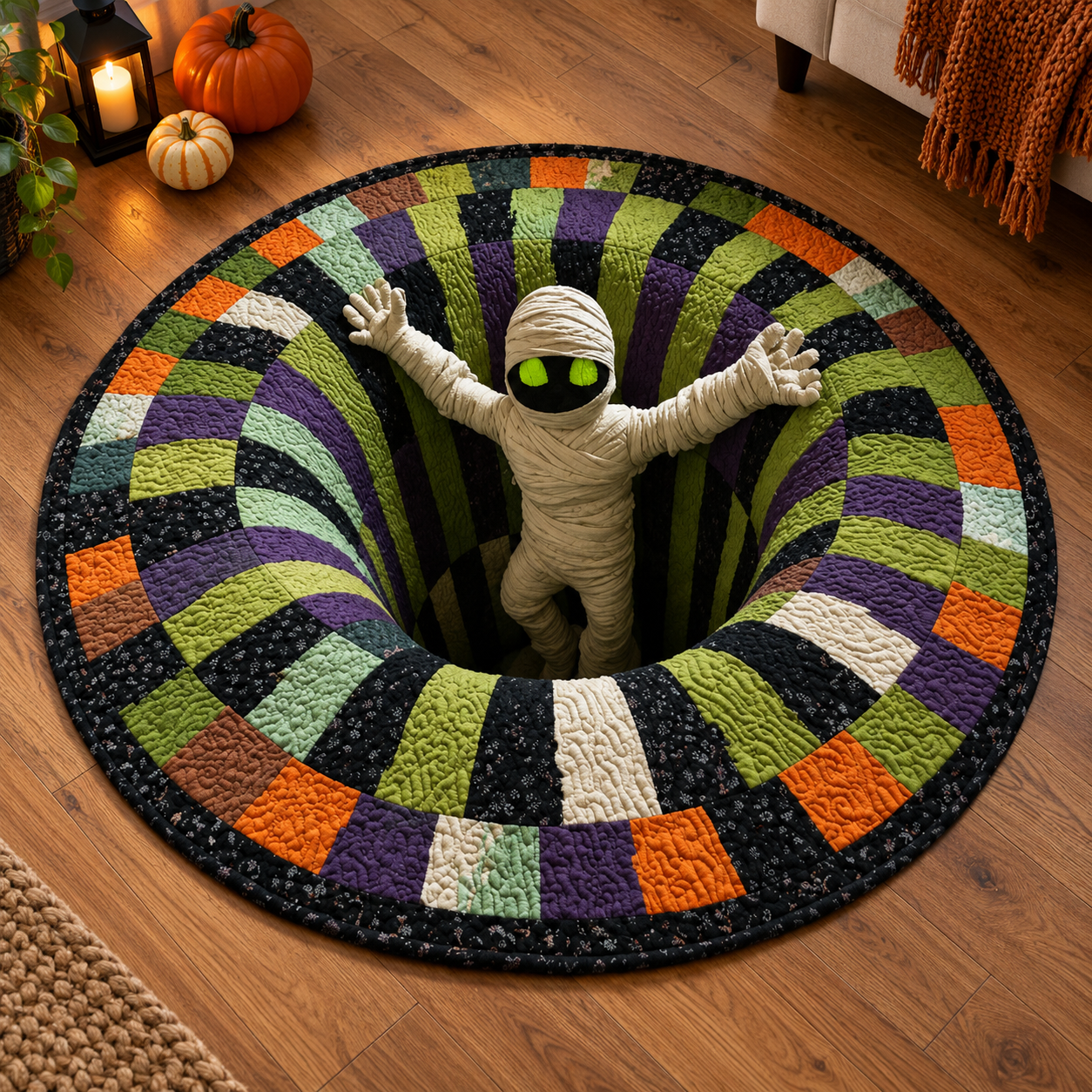 GruselVortex 3D – der täuschend echte Halloween-Illusionsteppich