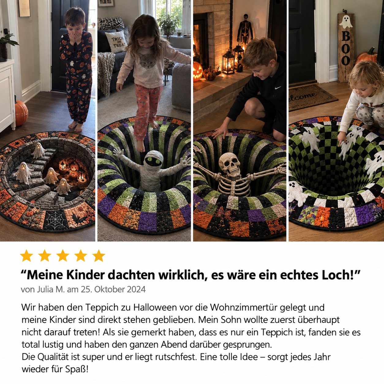 GruselVortex 3D – der täuschend echte Halloween-Illusionsteppich