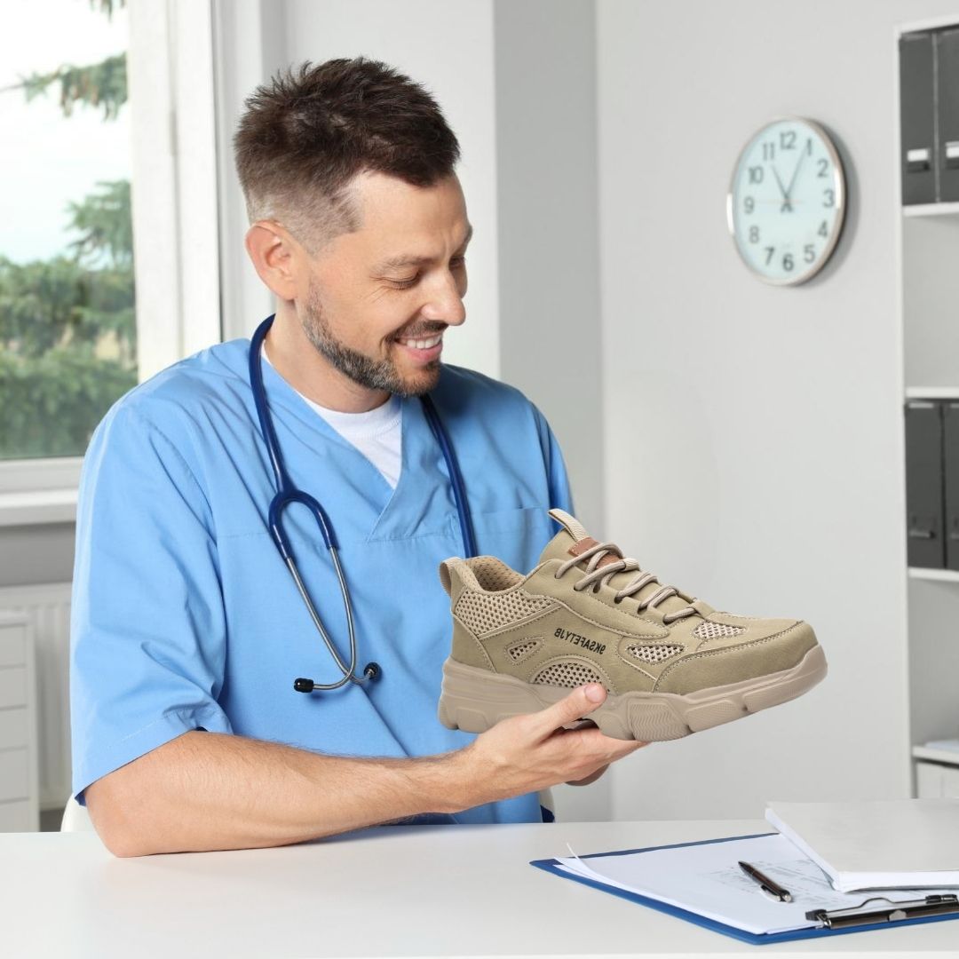 PowerSteel - Scarpe di sicurezza ergonomiche, antiscivolo e che alleviano lo sforzo - Certificate secondo EN ISO 20345