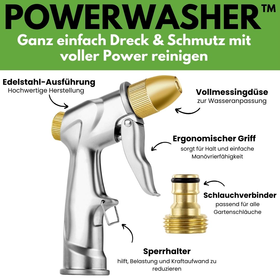 Powerwasher - Idropulitrice potente per ogni tubo da giardino
