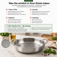Lade das Bild in den Galerie-Viewer, TitanPur Pro – Bratpfanne für Induktion &amp; alle Herdarten