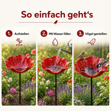 Carica l'immagine nel visualizzatore di Gallery, Fiori per uccelli - Abbeveratoio per uccelli a forma di fiore | Set da 2
