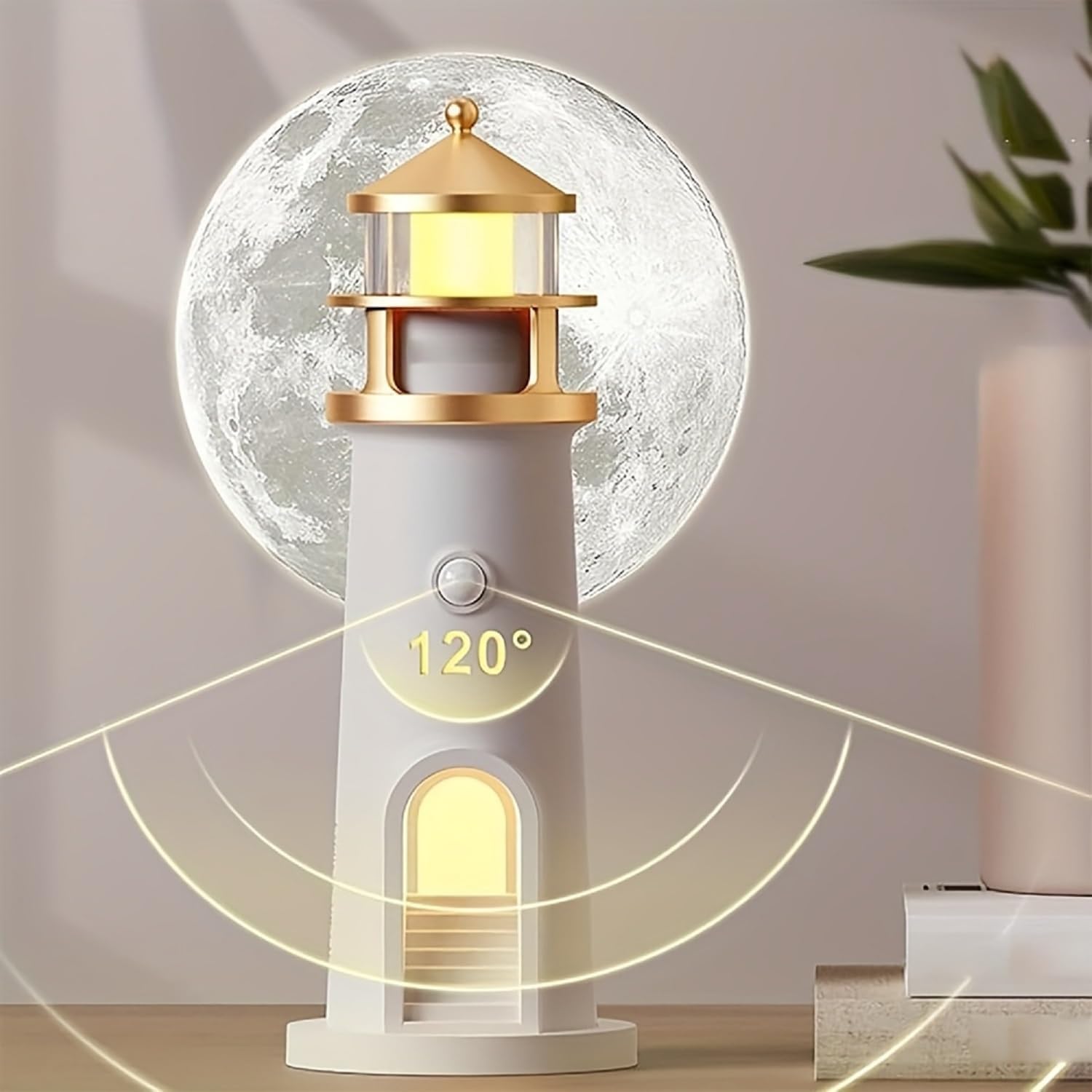 Magische Leuchtturm‑Lampe