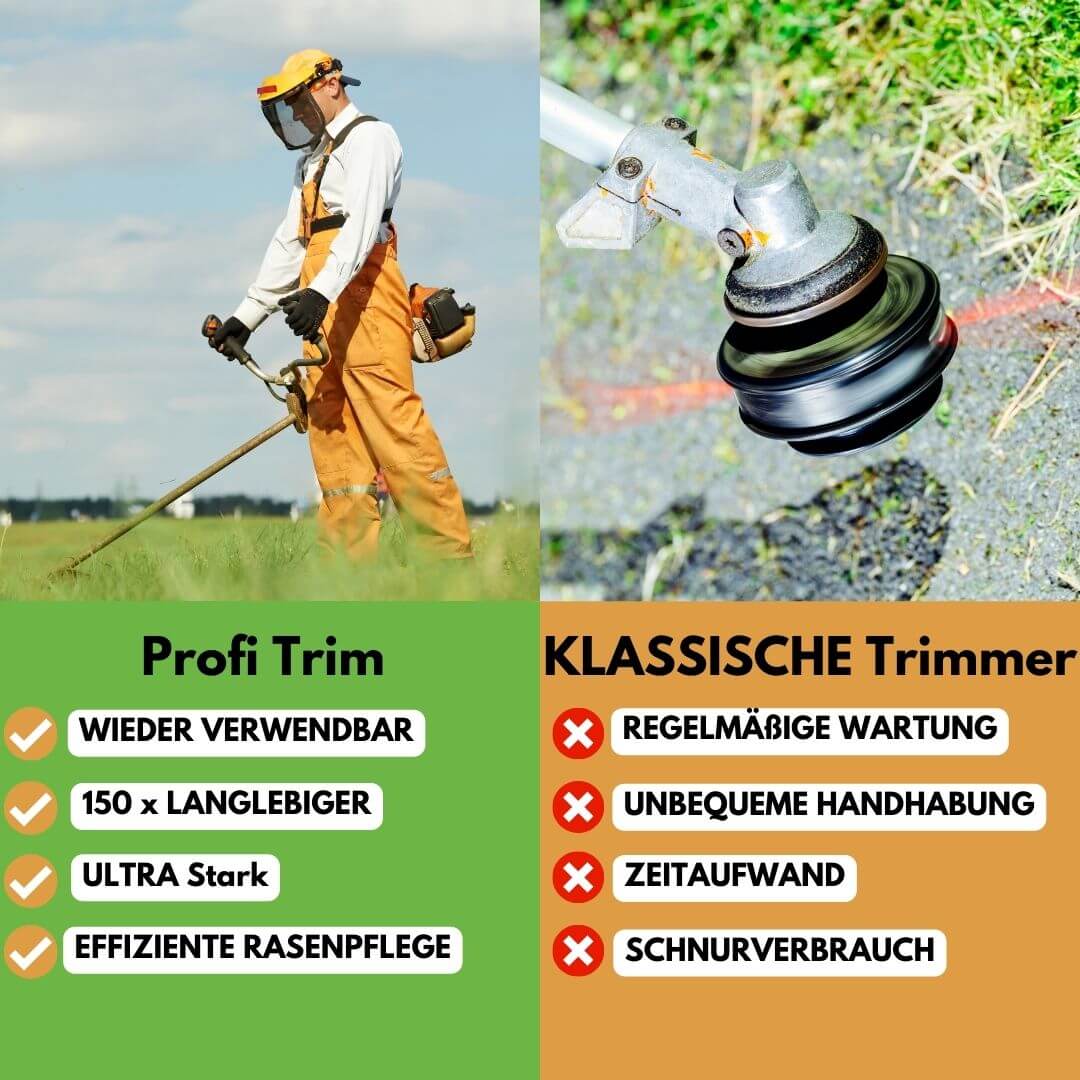 ProfiTrim - Der einzige Rasentrimmer inkl. Gratis Montage-Set