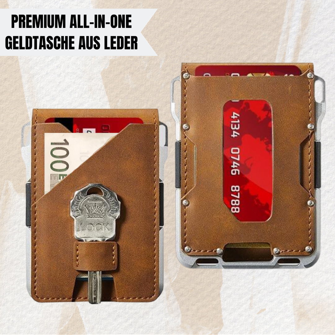 Louis - Premium All-in-One Geldtasche aus Leder