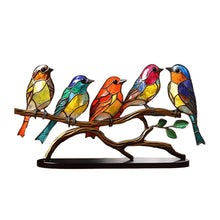Lade das Bild in den Galerie-Viewer, Handgefertigte Farbenfrohe Vogelskulptur - perfekt für Zuhause, im Büro oder als Geschenk
